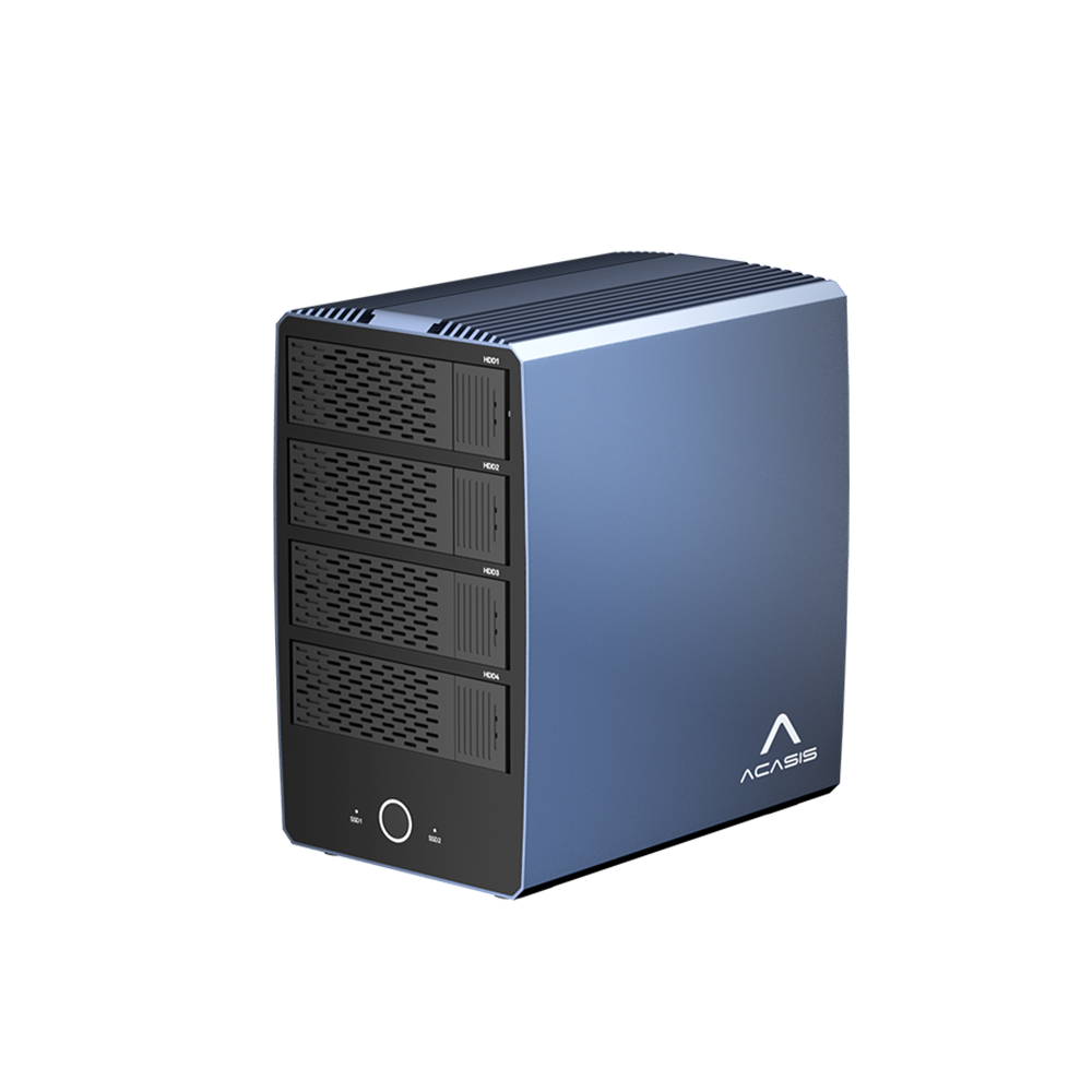 Acasis 40Gbps 6-bay Hybrid Array SATA & NVMe Enclosure Acasis 40Gbps 6-bay Hybrid Array SATA & NVMe Enclosure