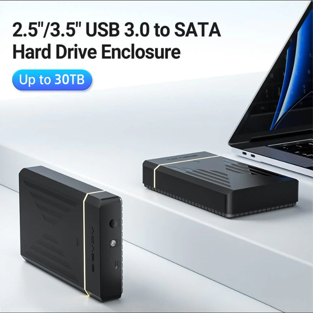 Acasis 3.5インチHDD用ケース Acasis 2.5/3.5 Inch Plastic USB 3.0 to SATA Hard Drive Enclosure