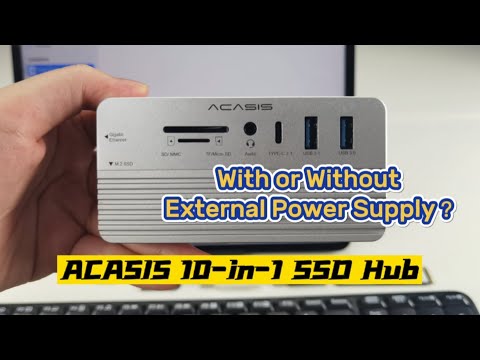 ACASIS Swappable High-Speed SSD Storage & 10-In-1 Hub, Docking Station, NVMe SSD Enclosure
