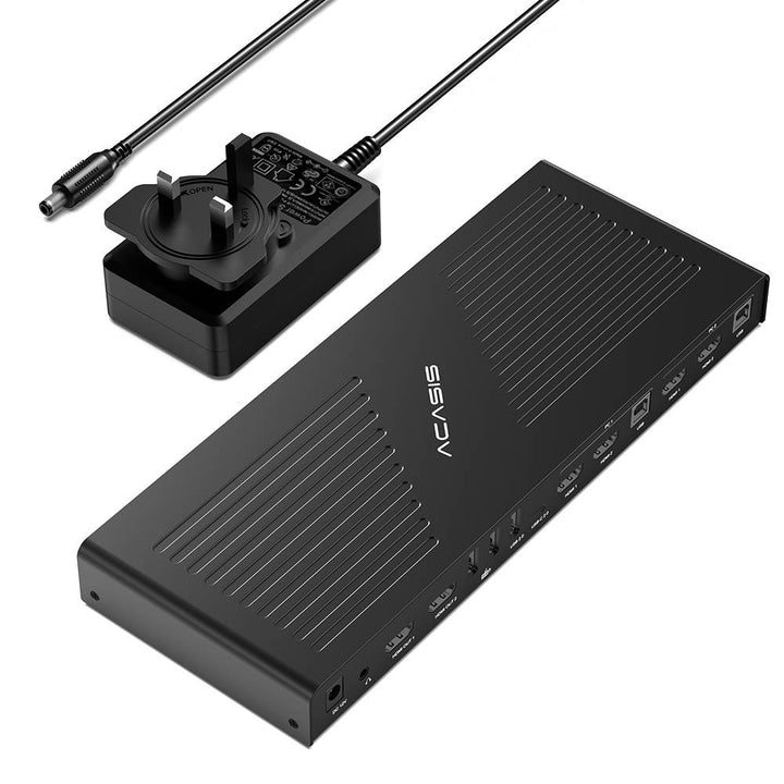 Alxum Commutatore KVM HDMI per 2 monitor e 2 computer - 4K60Hz, display esteso HDMI/specchio, con 3 porte USB 3.0 Supporta il controllo del cavo da tavoloInclude 2 cavi USB3.0 Alxum Commutatore KVM HDMI per 2 monitor e 2 computer - 4K60Hz, display esteso HDMI/specchio, con 3 porte USB 3.0 Supporta il controllo del cavo da tavoloInclude 2 cavi USB3.0