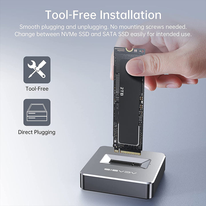 Leitor/gravador NVMe e SATA M.2, adaador de leitor M.2 SSD para USB-A Leitor/gravador NVMe e SATA M.2, adaador de leitor M.2 SSD para USB-A