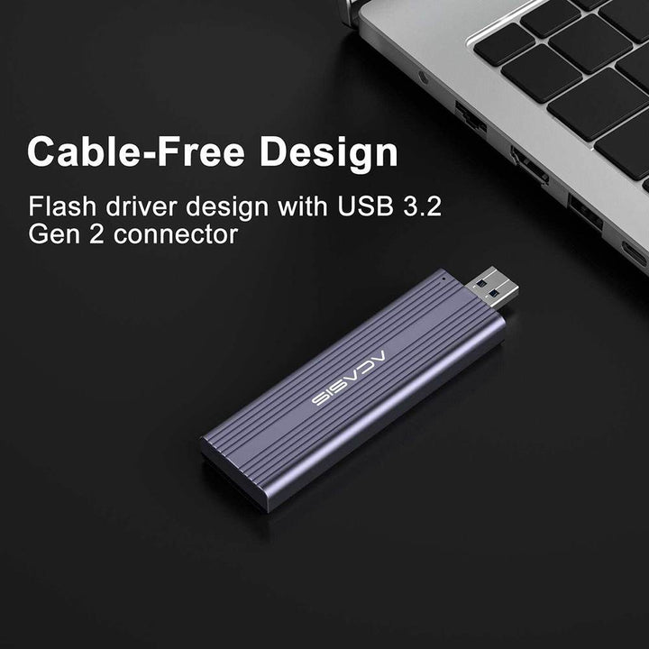 ACASIS M.2 NVME SATA SSD Enclosure USB 3.2 Gen2 10Gbps SSD Enclosure