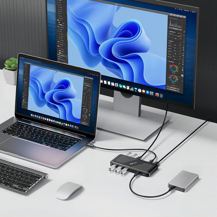 ACASIS 11-in-1 Thunderbolt 4 Docking Station Supports 8K 60Hz Display, Compatible with M1 M2 Macs and Windows