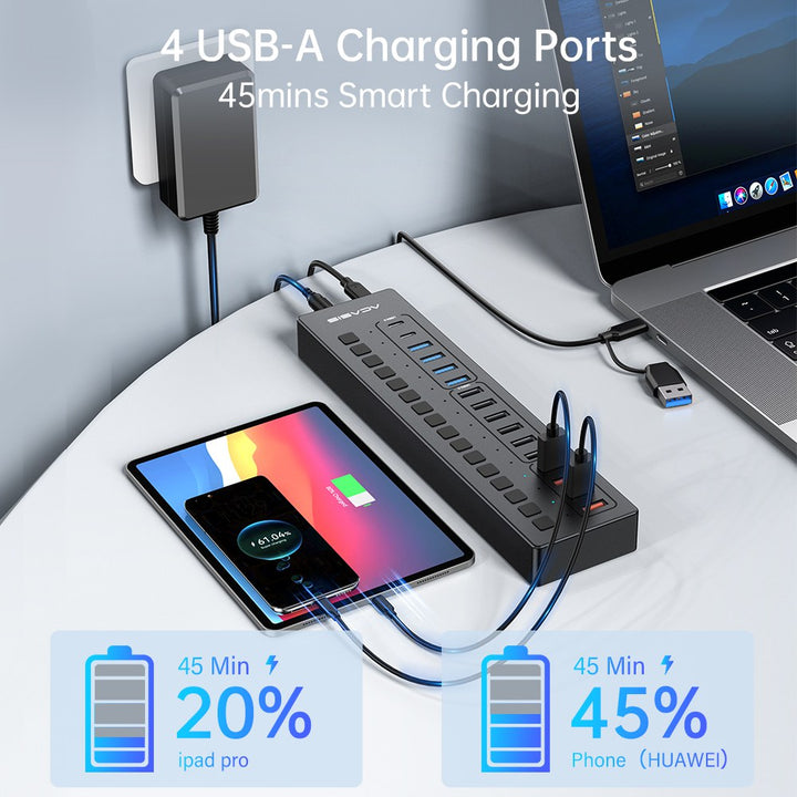 ACASIS 16 Port USB-C Hub Splitter Powered Switch