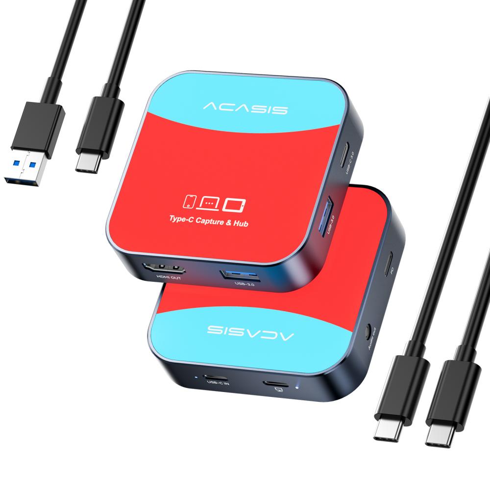 Acasis Driver Acasis 2-in-1 1080P60 Capture Card and Dock for Nintendo Switch