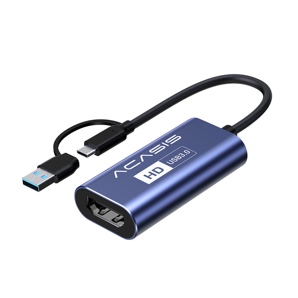 Acasis 4K 30Hz HDMI HD USB-A/C Video Capture Card 1080P 60FPS