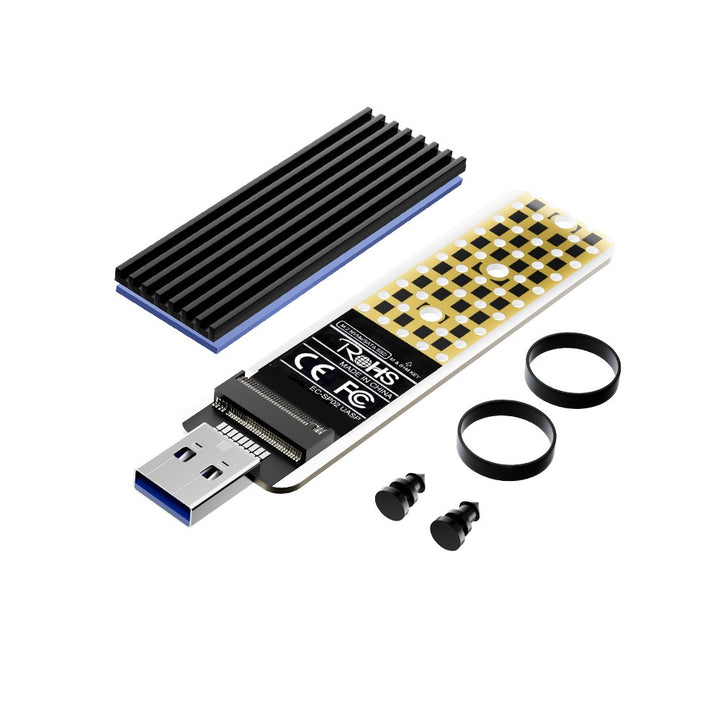 ACASIS NVME/SATA M.2 to USB 3.1 Gen 2 SSD Reader for M Key & B+M Key, AC-SP02