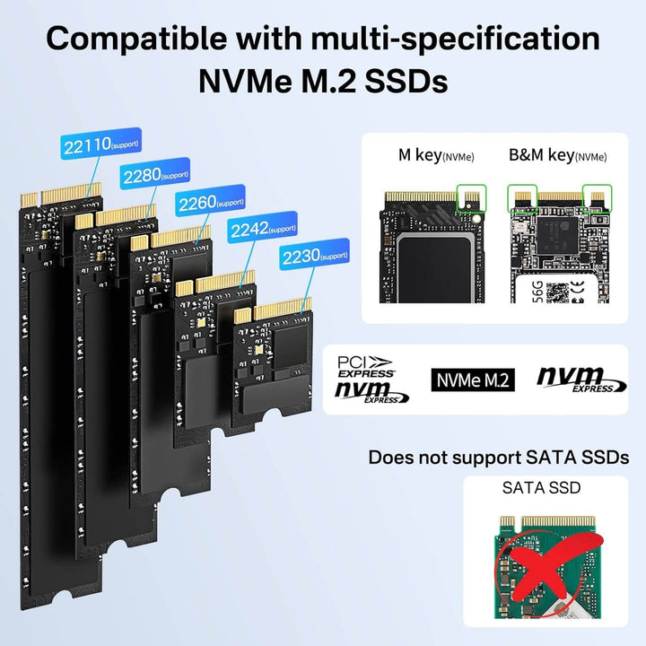 Acasis Driver ACASIS 2/4 Bay M.2 NVMe SSD Cloner Dock with Offline Clone