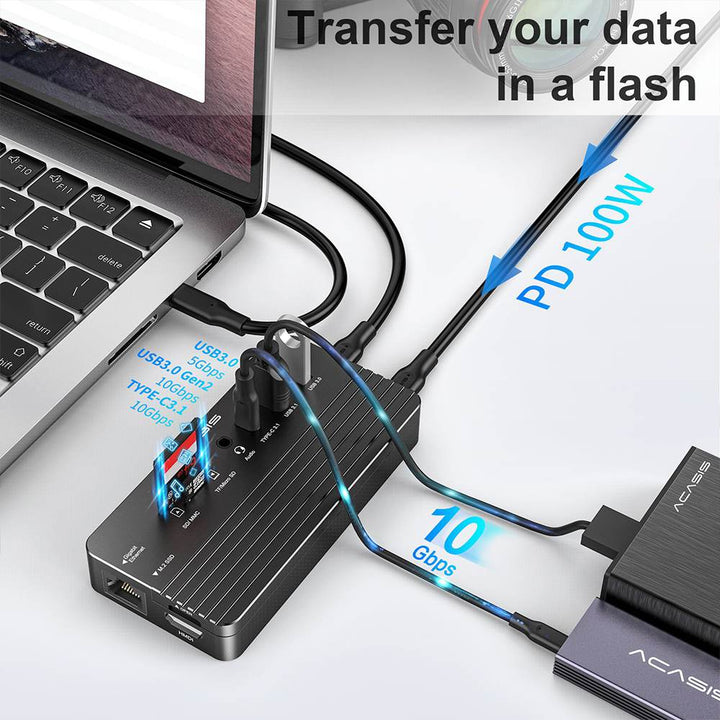 Dock USB 3.0 1x HDD / SSD SATA - Hub USB - Stations d'accueil pour