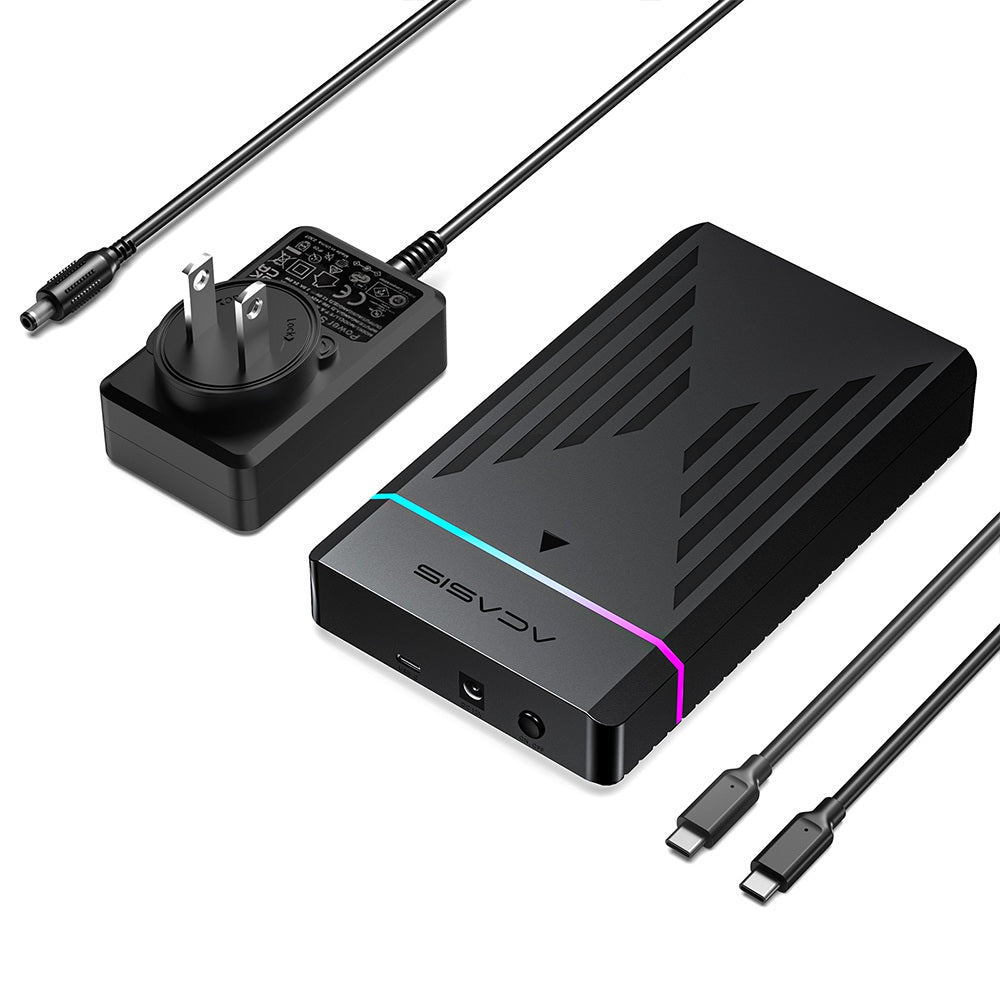 Acasis 2.5/3.5 Inch Plastic USB 3.0 to SATA Hard Drive Enclosure