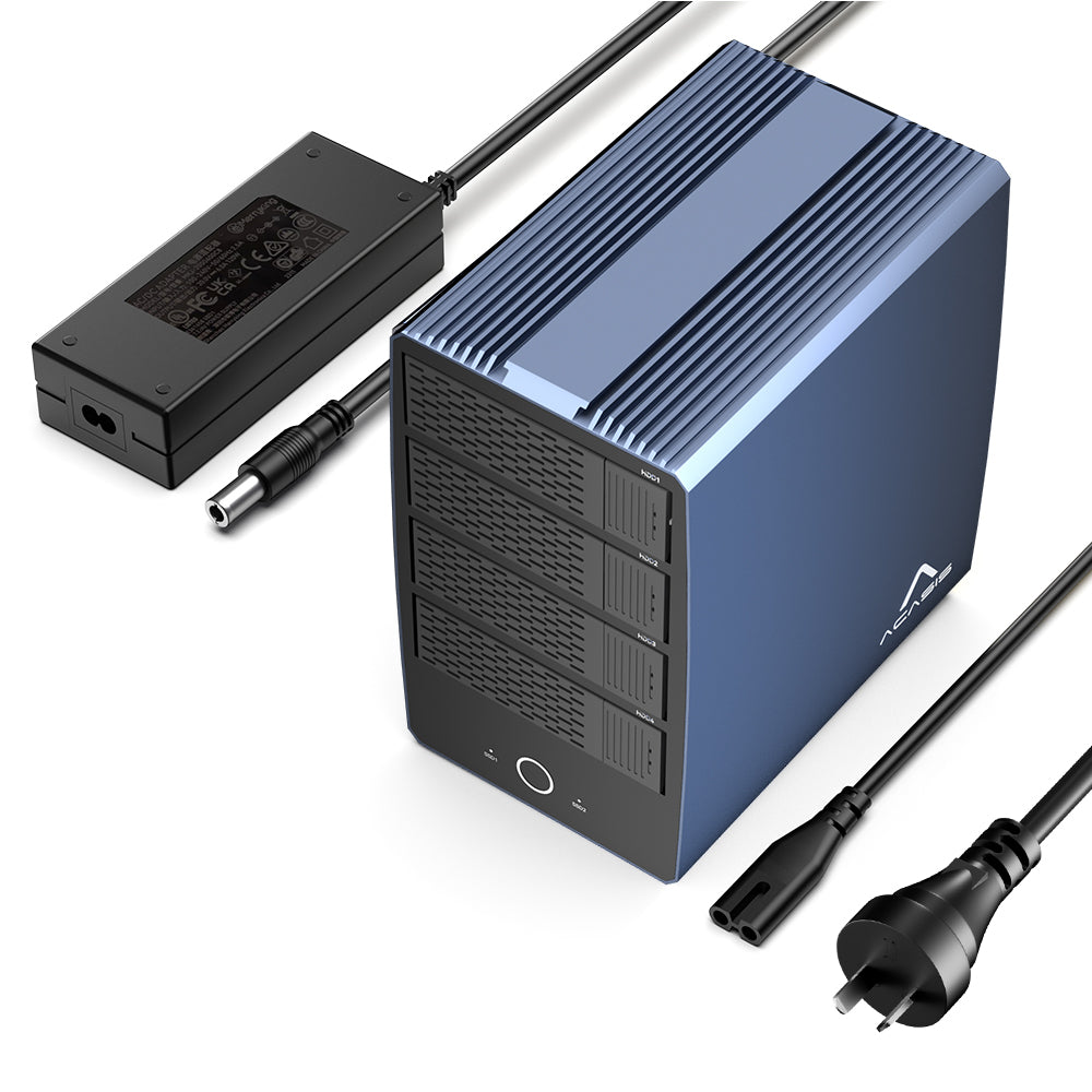 Acasis 40Gbps 6-Bay Hybrid HDD NVMe Enclosure (4 HDD + 2 SSD