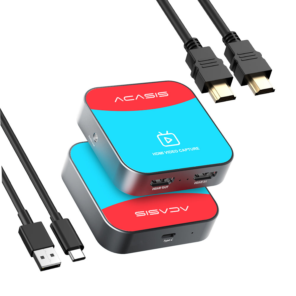 Input/output Capture Card Acasis 4K 30Hz HDMI HD Input/Loopout Video Capture Card 1080P 60FPS