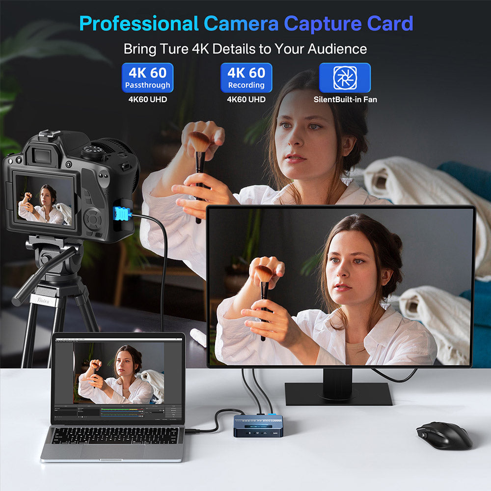Capture Ip Camera Acasis 4K60 HDR10 USB C Professional Camera Video Capture Card