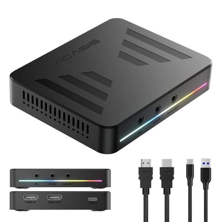 Acasis 4KP60 HDR Pass-through HDMI 2.1 Capture Card with Streaming