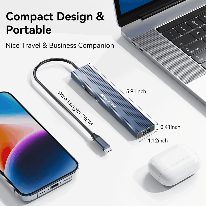 Acasis 8-in-1 USB C Docking Station with 4K@60Hz Video Output