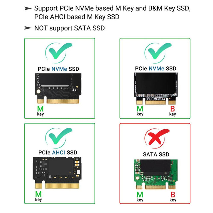 ACASIS M.2 NVMe SSD Adapter Card for Upgrade MacBook Air and MacBook Pro