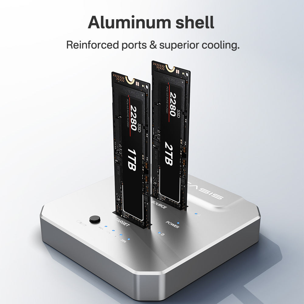 Acasis M.2 SSD Duplicator with 20Gbps NVMe SSD Cloner Docking Station