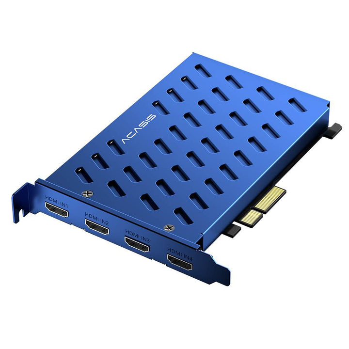 Acasis Pro Capture Quad HDMI Video Capture Card compatible PCIe 1080P 60FPS 4-Channel Built-in Capture Device