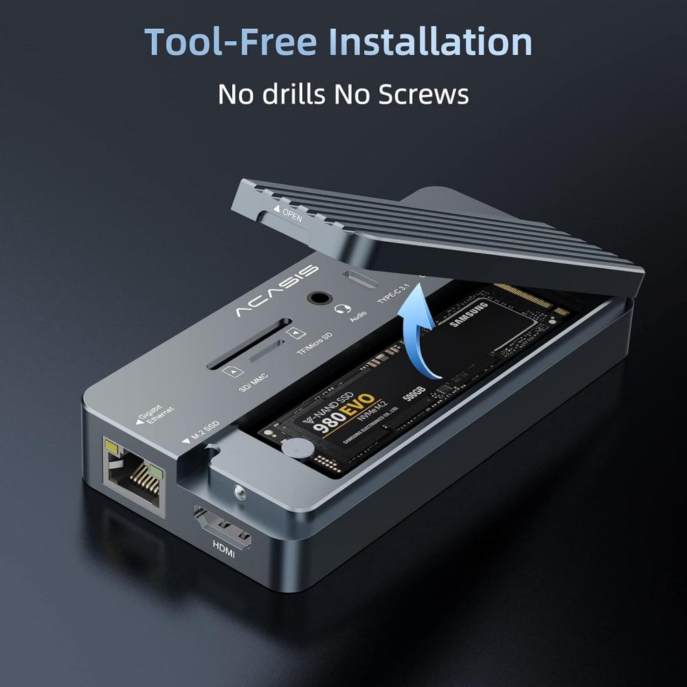 ACASIS multiport docking station and SSD storage solution