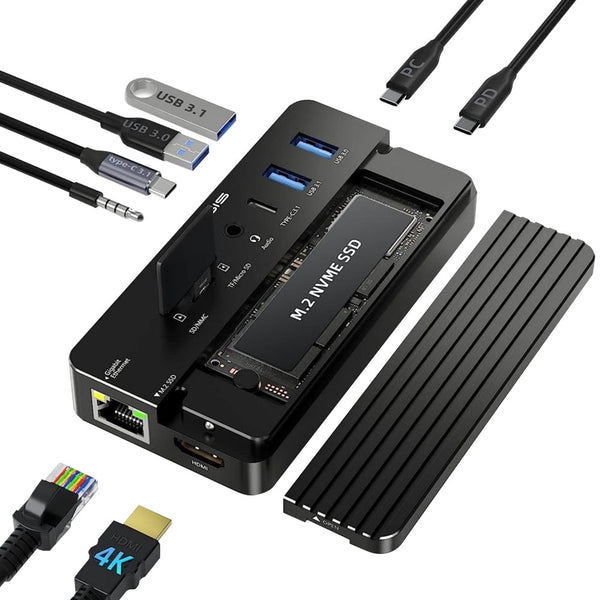 ACASIS Swappable High-Speed SSD Storage & 10-In-1 Hub, Docking Station, NVMe SSD Enclosure