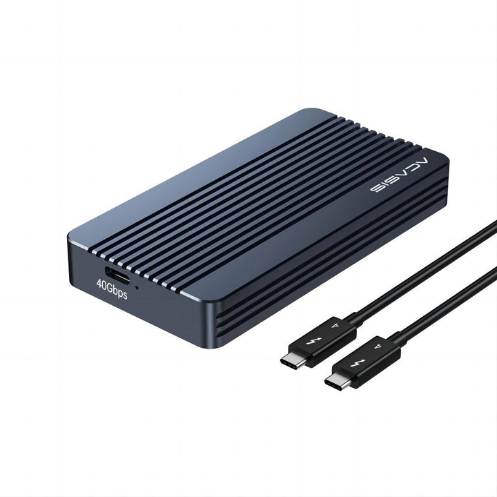 Acasis Thunderbolt 3 NVME M.2 SSD Enclosure, Lightweight Aluminum, 8TB Capacity, Plug & Play for Laptops