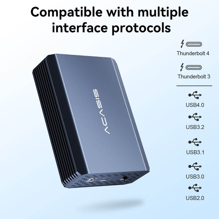 Acasis USB4 40Gbps Type-C to 2.5 Inch U.2(SFF-8639) NVMe SSD Enclosure