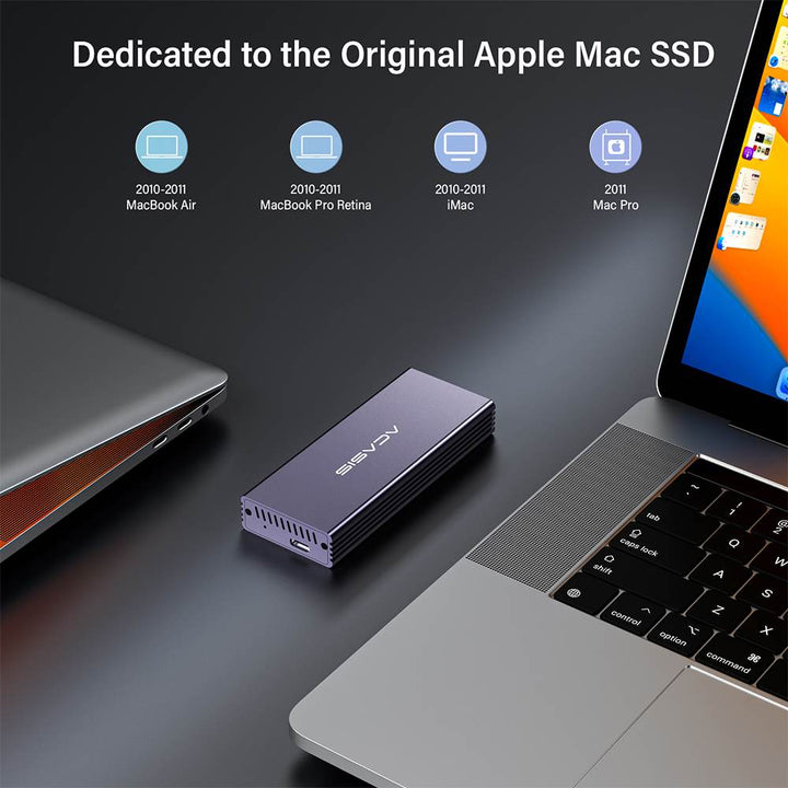 ACASIS 10Gbps to Mac SSD Enclosure for Apple MacBook Air Pro, iMac