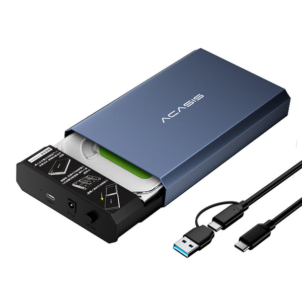 Acasis 10Gbps USB 3.2 Gen 2 SATA Hard Drive Enclosure for 3.5 & 2.5 Inch HDD