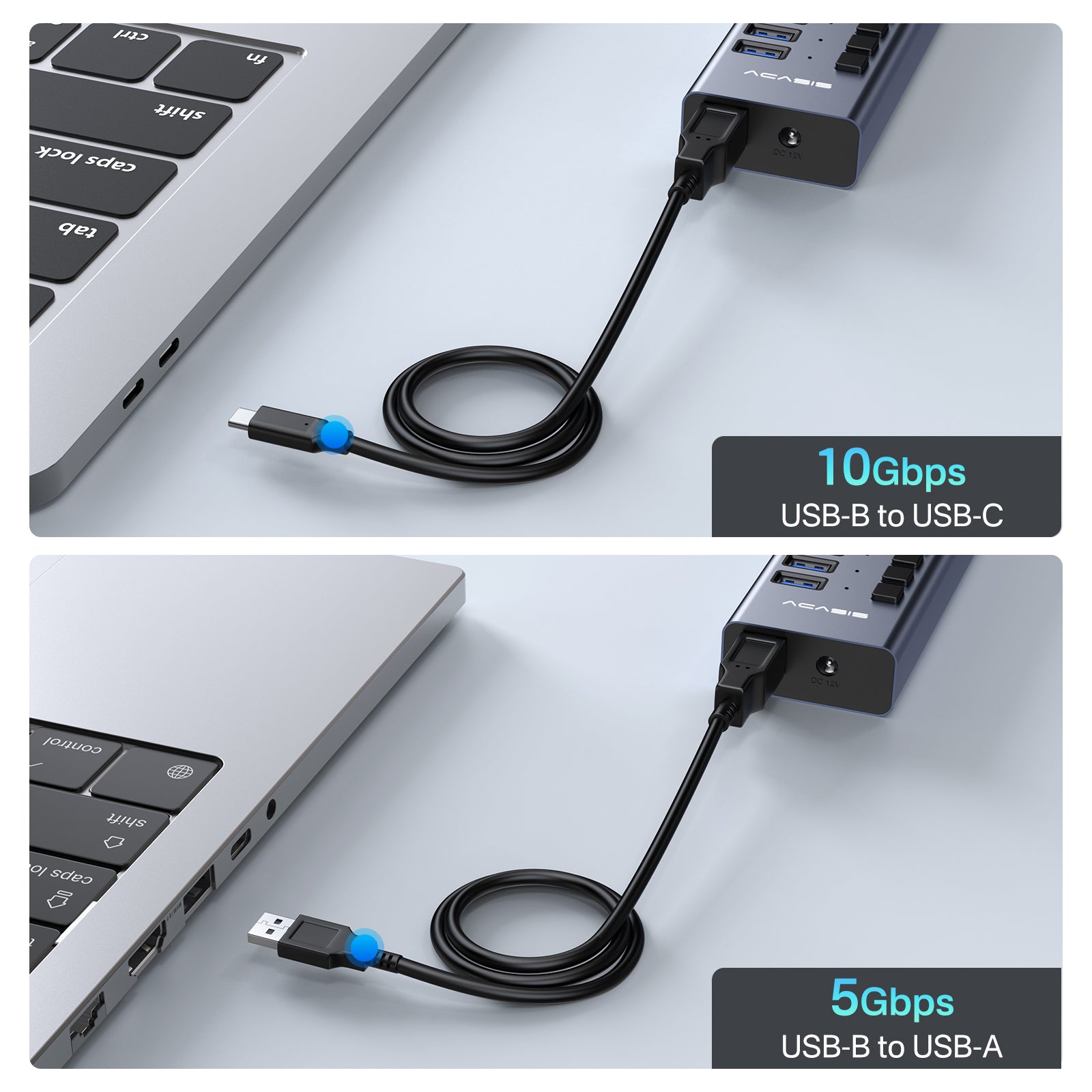 Acasis Multi USB 3.0 Hub 16 ports High Speed With ON OFF Switch