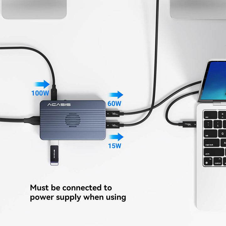 Acasis Driver Acasis 40Gbps M.2 NVMe 2 Bay RAID SSD Enclosure Compatible with Thunde
