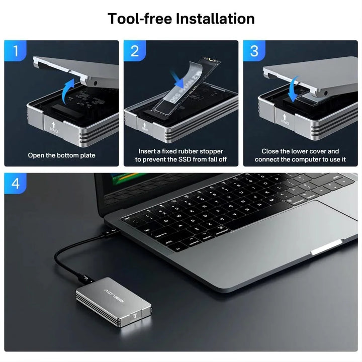 Adattatore NVMe M.2 A PCIe 4.0 Con Dissipatore - ICY BOX Per SSD Con USB-C - Foto 6