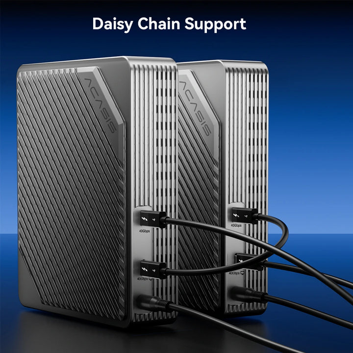 Acasis 40Gbps Thunderbolt 4/3 M.2 NVMe 4 Bay RAID SSD Enclosure