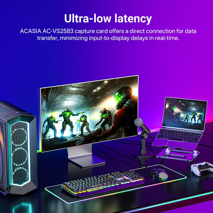 Acasis 4K60Hz HDMI Input Video Capture Card 2K144Hz Game Capture