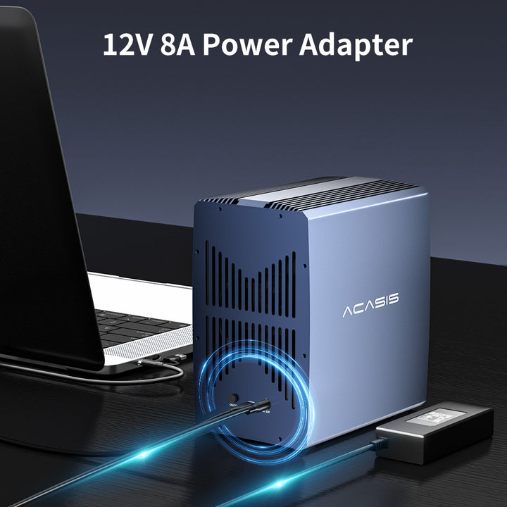 Acasis 4 Bay 2.5/3.5 Inch SATA/SAS to USB 3.0 Hard Drive Enclosure