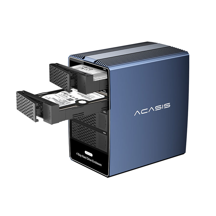 Acasis 4 Bay 2.5/3.5 Inch SATA/SAS to USB 3.0 Hard Drive Enclosure