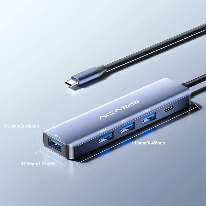 Acasis 5-in-1 USB C Hub 5Gbps Multifunction Docking Station Converter