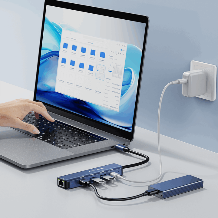 Acasis 5-in-1 USB C Hub 5Gbps Multifunction Docking Station Converter