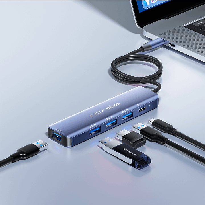 Acasis 5-in-1 USB C Hub 5Gbps Multifunction Docking Station Converter