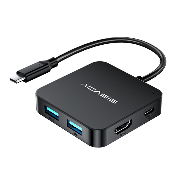 ACASIS 6 in 1 Hub Multiport Adapter Lighter USB C Dongle for Laptop and Type-C Devices