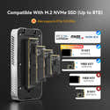 Boîtier SSD NVMe Thunderbolt 5 ORICO X50 - 80 Gbps, Refroidissement Passif, Compatible M.2 2280 Pour Mac/PC - 3