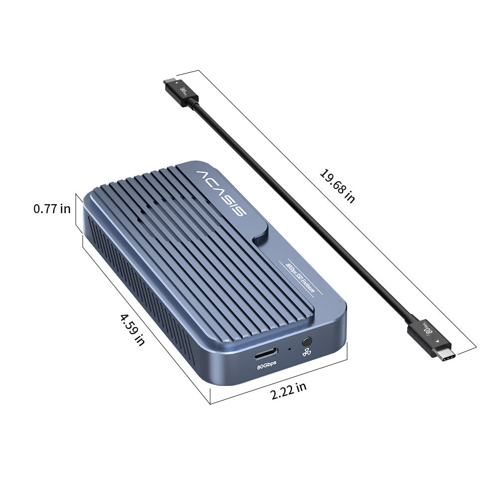 Acasis Driver Acasis 80Gbps M.2 NVMe SSD Enclosure Compatible with Thunderbolt 5