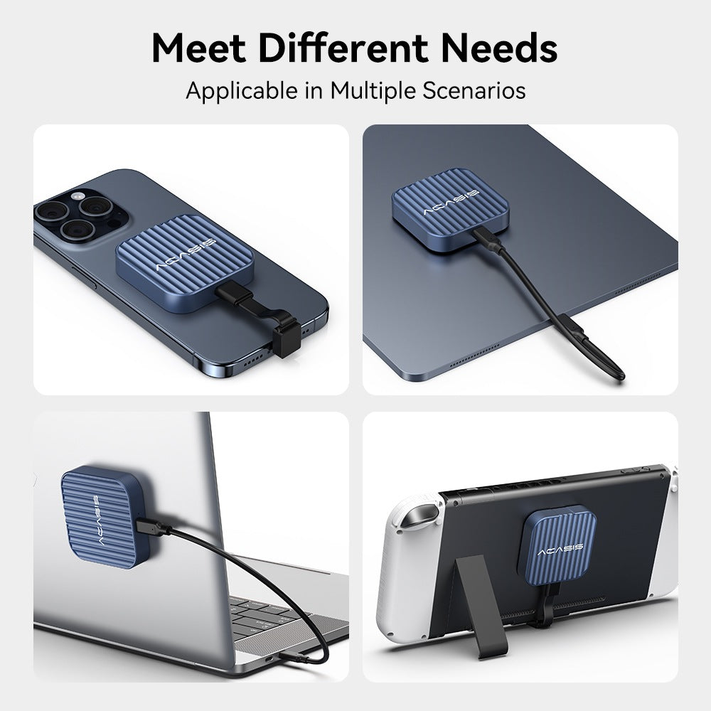 Buy ACASIS 2230 SSD Enclosure With Magsafe For IPhone 15 Pro Max ProRes 10gbps Usb C 3 2 Gen2 Aluminum M 2 Nvme Ssd Enclosure Adapter Support M Key B M Key Uasp Up To 2tb