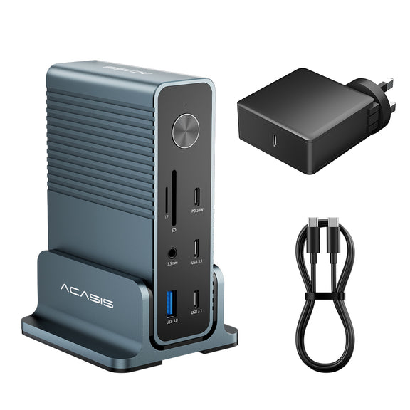 Acasis 15-in-1 4K 60Hz USB C Desktop Docking Station for Laptop & PC